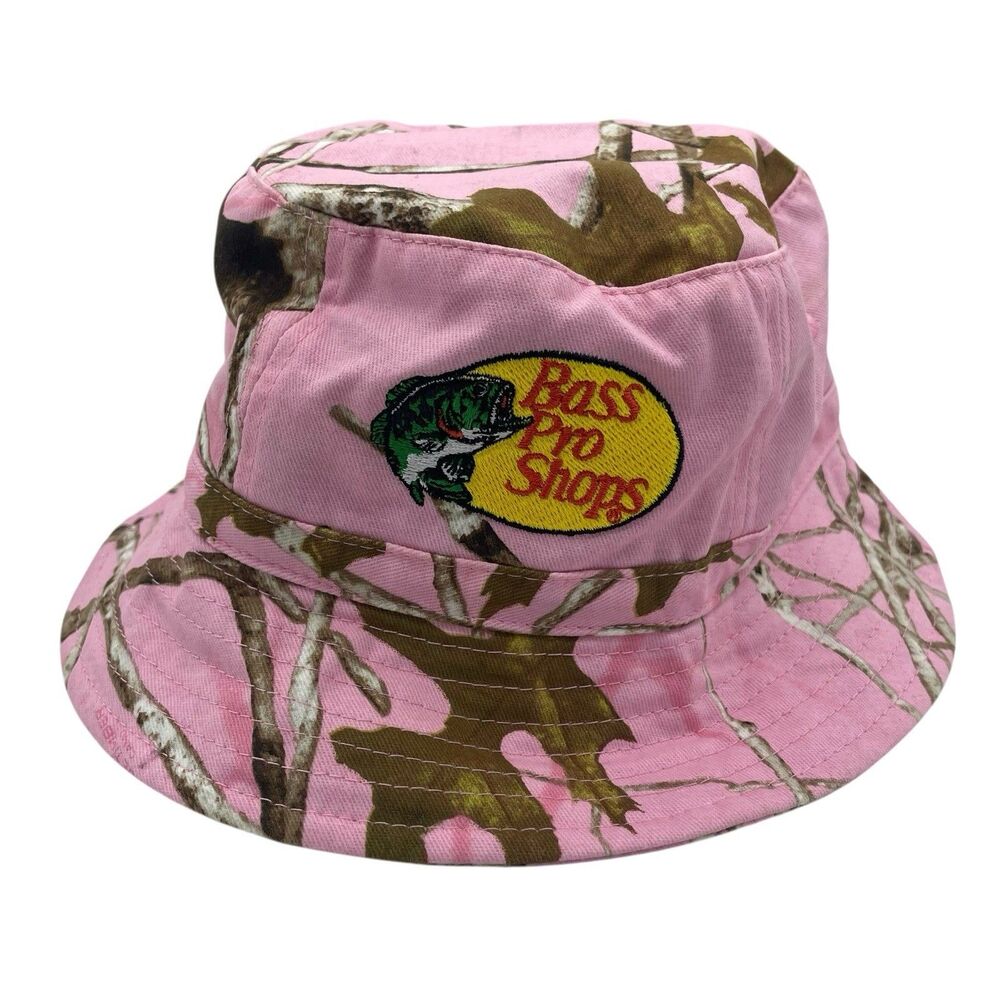 Bass Pro Shops Bucket Hat Toddler Pink Camo One Size
